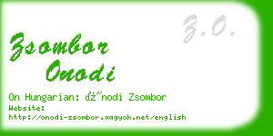 zsombor onodi business card